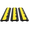 VEVOR Kabelio apsauga 101 x 24,5 x 5 cm, 3 vnt., juoda ir geltona