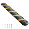 VEVOR Kabelio apsaugos rampa 1830 mm, 2 kanalų, guma, juoda / geltona, SH-R14