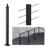 Koduva VEVOR kabelių turėklų stulpas, 36" x 1" x 2", plieno, su 30° kampinėmis skylėmis laiptams