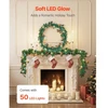 Koduva VEVOR Kalėdinė girlianda su LED šviesos girlianda, 2750 mm, žalia