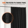 VEVOR Kambario pertvara su ratukais, pastatoma, juoda