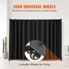 VEVOR Kambario pertvara su ratukais, pastatoma, juoda