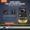 VEVOR Kanalizacijos kamera, 50 m, savaime išsilyginanti, 9" 1080P HD ekranas, 36X priartinimas, 12 LED, 32 GB kortelė
