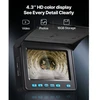 VEVOR Kanalizacijos kamera, 50 m, savaime išsilyginanti, 1080P HD ekranas, IP68, 12 LED, 16 GB kortelė