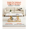 Koduva VEVOR kavos staliukas ZH633, baltas, 100 x 55 x 45 cm