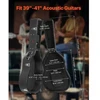 Koduva VEVOR kietas dėklas akustinei gitarai, 43,31 col. / 110 cm, su užraktu ir raktais