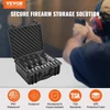 VEVOR Kietas dėklas pistoletams, juodas, 5 pistoletams, modelis 453619