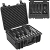 VEVOR Kietas dėklas pistoletams, juodas, 5 pistoletams, modelis 453619