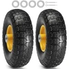 Koduva VEVOR kietos PU ratukai be oro, 25,4 cm, 2 vnt., 181,4kg