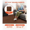 VEVOR Kiliminės plytelės 610x610 mm, 20 vnt., lipnios, tamsiai rudos