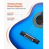 VEVOR Klasikinė gitara 780 mm, mėlyna, starter rinkinys