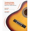 VEVOR Klasikinė gitara 780 mm, sunburst, rinkinys pradedantiesiems
