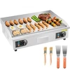 VEVOR Komercinė elektrinė keptuvė, 655 x 400 mm, 4000 W, 50–300 °C, nerūdijančio plieno, be kištuko