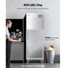 VEVOR Komercinis ledo gaminimo aparatas 450 lbs/d., 22 col., nerūdijančio plieno, modulinis, savaiminio valymo, „Head Only“