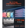 VEVOR Komercinis šerbetų aparatas, 12 l x 3, XRJ12LX3