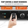 Koduva VEVOR komercinis vaflių kepimo aparatas, 10 vnt., stačiakampis, 1550 W, sidabrinis