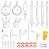 Koduva VEVOR laboratorinis distiliavimo rinkinys, 3,3 boro stiklas, 24/40 jungtys, 1000 ml, 32 dalių