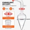 Koduva VEVOR laboratorinis distiliavimo rinkinys, 3,3 boro stiklas, 24/40 jungtys, 1000 ml, 32 dalių