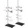 Koduva VEVOR laboratorinis stovas, 2 komplektai, plieno 59,9 cm strypas, ketaus pagrindas 21,1 x 13,5 cm