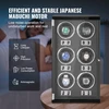 VEVOR Laikrodžių vyniotuvas 6 automatiniams laikrodžiams, su 6 itin tyliais Japanese Mabuchi varikliais, mėlyna LED šviesa ir adapteriu