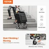 Koduva VEVOR laiptinis vežimėlis „Trolley Dolly“, 36 l sulankstomas pirkinių vežimėlis, juodas