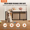 VEVOR Laisvai pastatomas šuns vartelis, 3 panelių, 24" H x 60" W, rudas