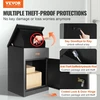 Koduva VEVOR lauko siuntų dėžė 17,3" x 13,8" x 22,8" su kodine spyna