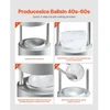 VEVOR Ledo rutulių presas 53 mm, 2.1", su žnyplėmis ir lašų padėklu