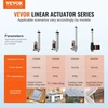 VEVOR Linijinis aktuatorius 12 V, 10 cm eiga, 1500 N, 5 mm/s, IP54