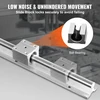 VEVOR Linijinių kreiptuvų rinkinys SBR20, 800 mm, 2 vnt. bėgiai ir 4 vnt. SBR20UU slankikliai