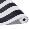 VEVOR Lipni sienų plėvelė, 45 cm x 15 m, juoda ir balta, modernus geometrinis raštas