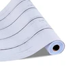 Koduva VEVOR lipnios sienų tapetai, 45 cm x 12 m, balti, medžio tekstūros