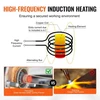 VEVOR Magnetinio indukcinio šildytuvo rinkinys, 1100 W, 230 V, nešiojamas rankinis, su 10 ritinių
