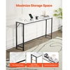 VEVOR Marmurinis konsolinis stalas, 110 x 23,9 x 74,2 cm, su maitinimo lizdu