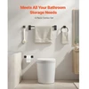 Koduva VEVOR matinės juodos vonios hardware rinkinys, 4 dalių, nerūdijančio plieno, 24 colių rankšluosčių strypas
