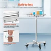 VEVOR Mayo stovas, nerūdijančio plieno medicininis padėklas ant ratukų, reguliuojamas 25,2"–39,8"