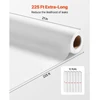 VEVOR Medicininis apžiūros stalo popierius, 21" x 225 ft, lygus, 12 vnt., baltas