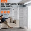 Koduva VEVOR medinė 6 panelių sulankstoma pertvara, 170 cm aukščio, balta