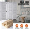 Koduva VEVOR medinė 6 panelių sulankstoma pertvara, 170 cm aukščio, balta