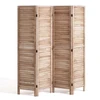 VEVOR Medinė kambario pertvara, 4 panelių sulankstoma privatumo širma, 1700 mm aukščio