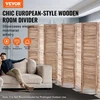 VEVOR Medinė kambario pertvara, 8 panelių sulankstoma privatumo širma, 170 cm, vidaus louverinė