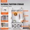 Koduva VEVOR medinė prieškambario spintelė su suoliuku, batų laikymu, kabykla, reguliuojamomis lentynomis, 7 kabliukais ir USB šviesos juosta