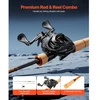 VEVOR Meškerykočio ir ritės rinkinys, IM7 anglies pluoštas, 2 m, baitcasting, V1-652B-MF-R