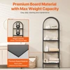 Koduva VEVOR metalinė knygų lentyna, 4 pakopų arkinė industrinė, atvira, laisvai pastatoma, mažo dydžio
