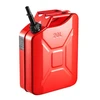 VEVOR Metalinis kuro kanistras, 20 l, su snapeliu ir patogia rankena, 6 l/min, raudonas