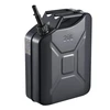 VEVOR Metalinis kuro kanistras, 20 l, su snapeliu ir patogia rankena, 6 l/min, juodas