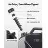 VEVOR Metalinis kuro kanistras, 20 l, su snapeliu ir patogia rankena, 6 l/min, juodas