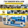 Koduva VEVOR mini metalo tekinimo staklės, 180 x 350 mm, 550W, kintamo greičio, 3 žandikaulių griebtuvas