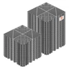 VEVOR Moduliniai drenažo kilimėliai, 310 x 310 mm, pilki, 50 vnt.