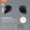 VEVOR Motociklininko šalmas, 3/4 tipo, ABS, su Bluetooth ryšiu, keičiamu lęšiu, dydis L, MD-202